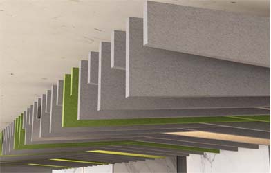 Incline Acoustic Baffle